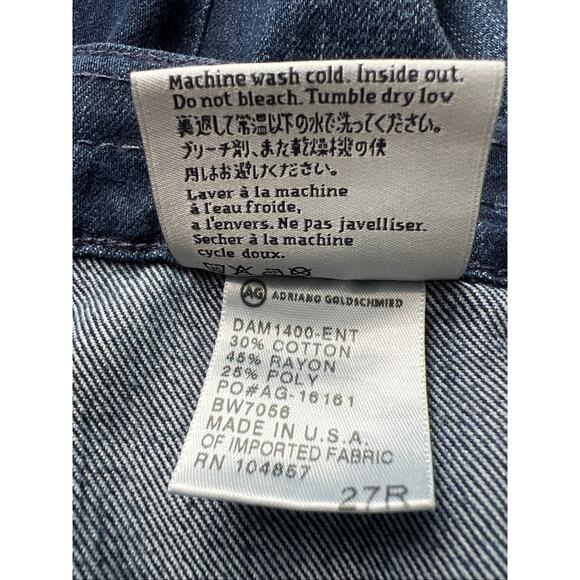 AG Adriano Goldschmied Jeans Womens 27R The Goldie Patch Pocket Bell Bottom Boho - Picture 6 of 13